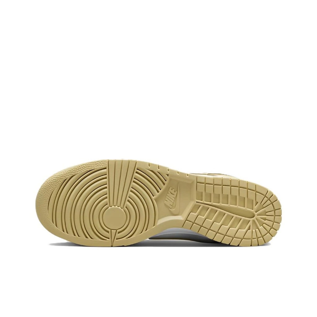 [Custom Yellow & Silver Fluid] Dunk Skateboarding Shoes Unisex Low-Top