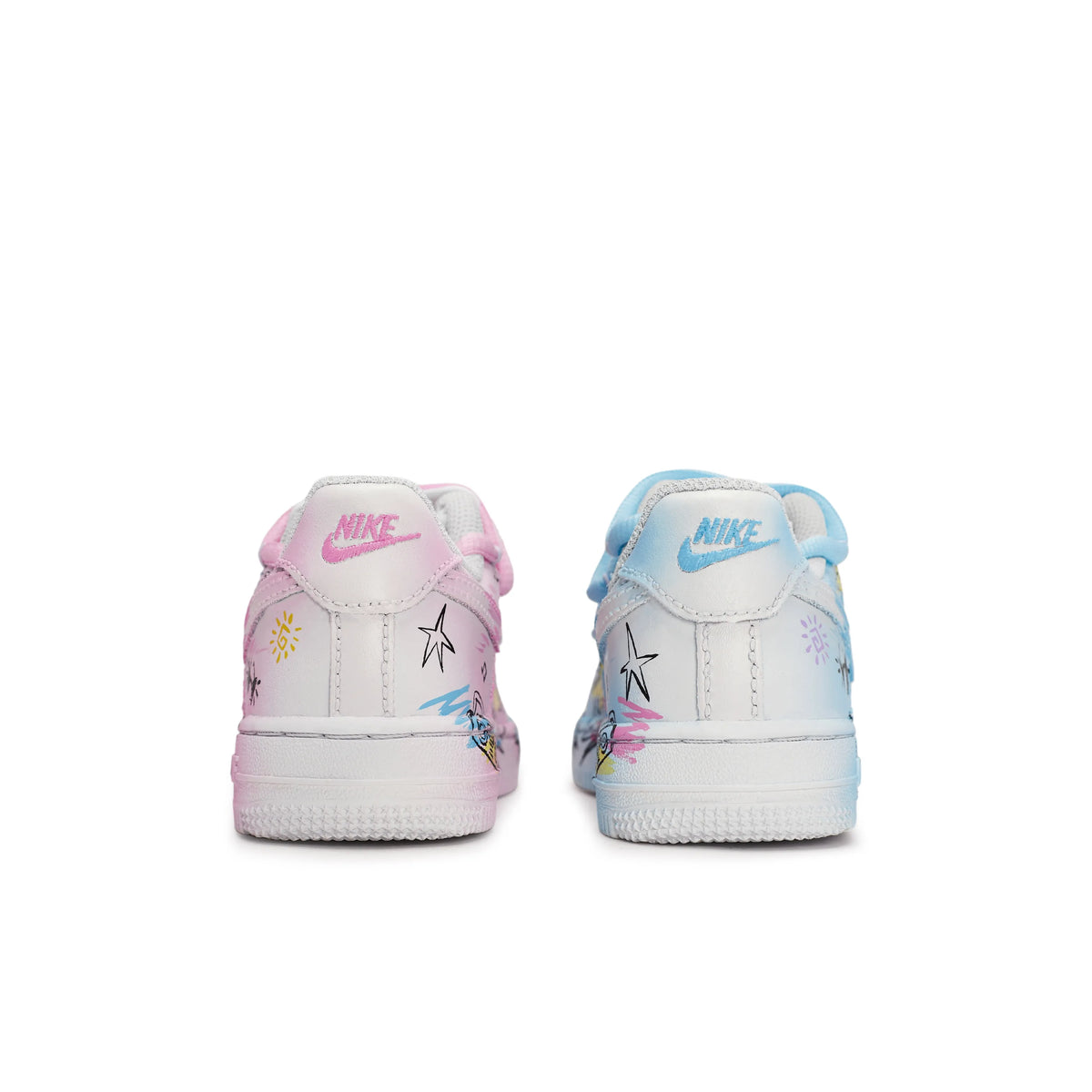 [Custom Party Land/Spilt Color] Air Force 1 Skateboard Shoes For Children Unisex