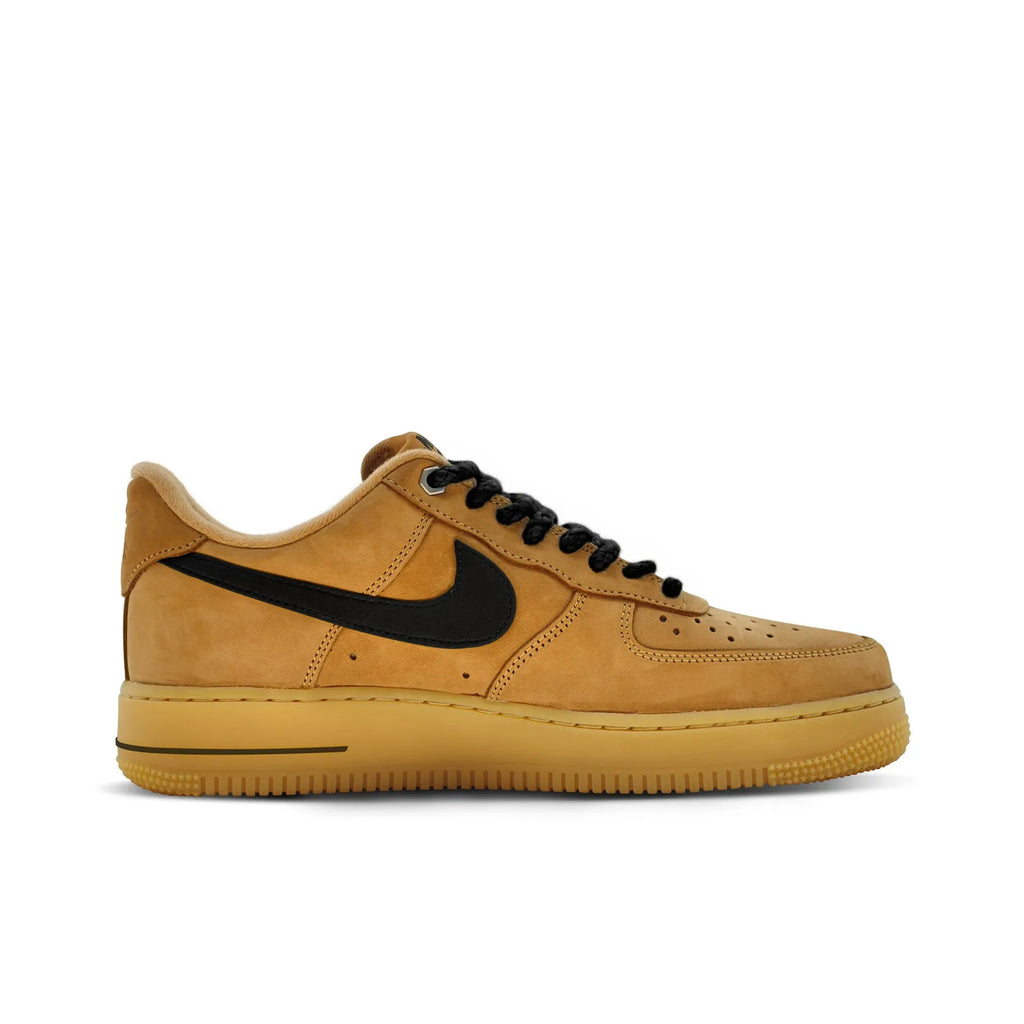 [Customized Golden Wheat Waves] Air Force 1 Low-top Shoes Unisex Sneakers Brown