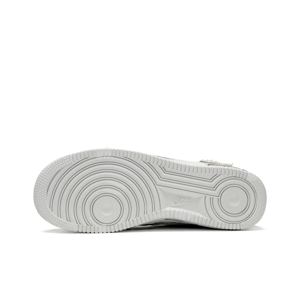 [Customized For No Good Reason] Air Force 1 Low-top Shoes Unisex Graffiti/Star shoelaces Gray