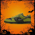 [Custom Halloween Exclusive - Spectral Glow] Dunk Skateboarding Shoes Unisex Low-top Green/Black