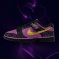 [Custom Men's Alien Invasion black and purple]  Dunk Skateboarding Shoes Unisex
