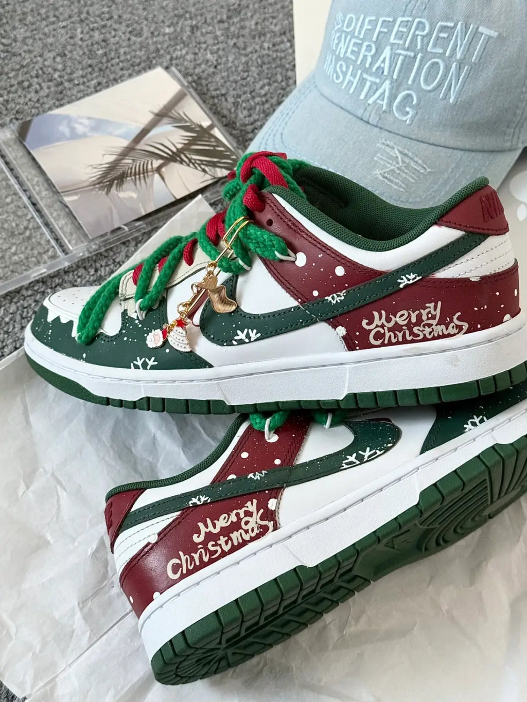 [Custom Christmas Wonder Camp] Dunk Skateboarding Shoes Unisex Low-top