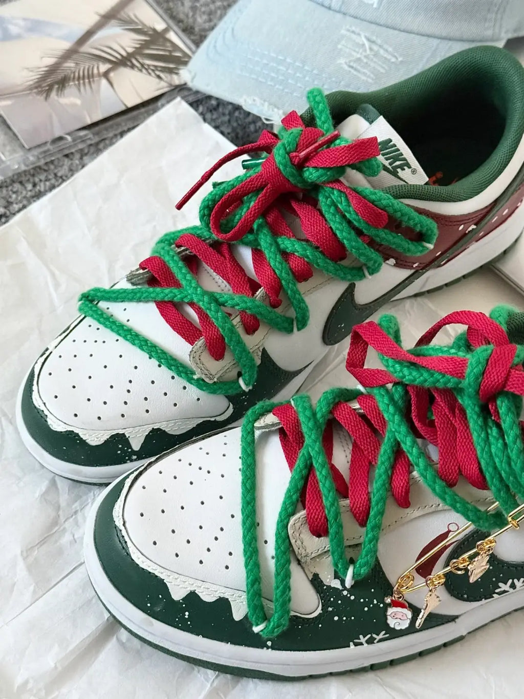 [Custom Christmas Wonder Camp] Dunk Skateboarding Shoes Unisex Low-top
