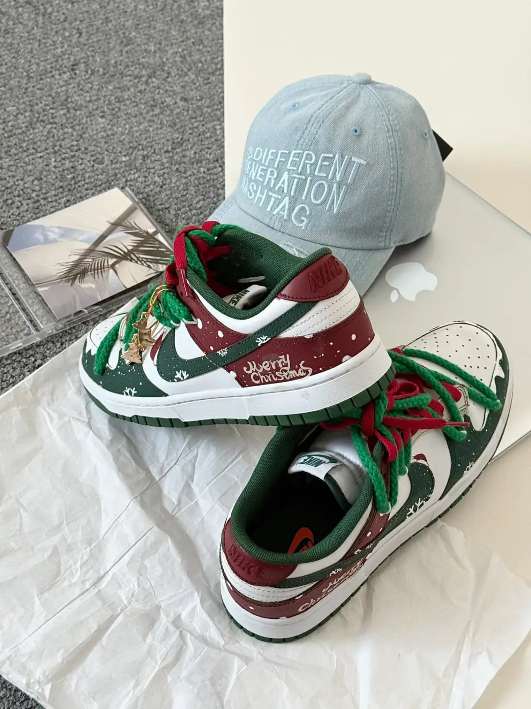 [Custom Christmas Wonder Camp] Dunk Skateboarding Shoes Unisex Low-top
