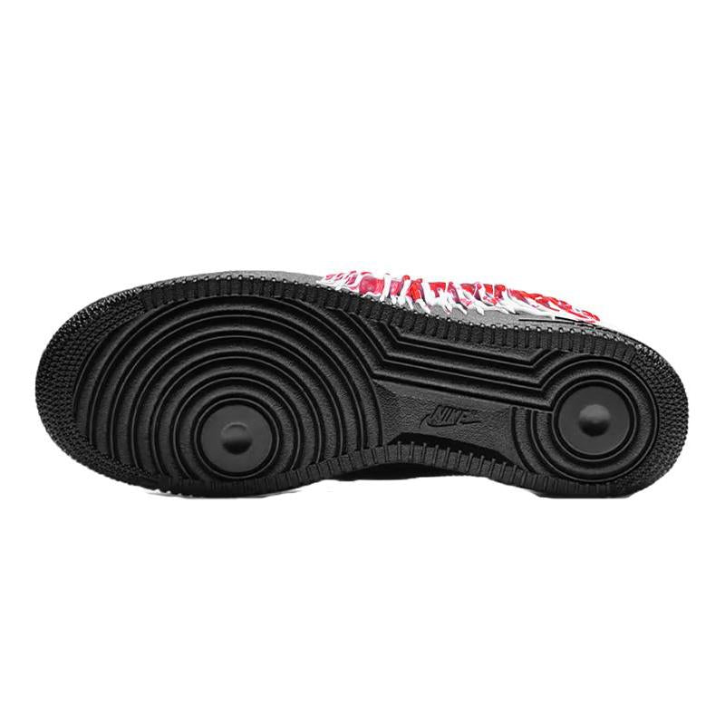 [Custom Female bloody teeth]  Air Force 1 Skateboarding Shoes Women's Low-top Black