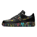 [Custom Men's artist series graffiti black]  Air Force 1 Skateboarding Shoes Men Low-top Black