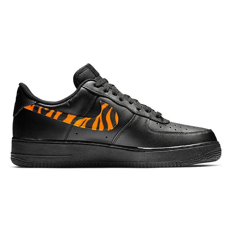 [Custom Men's printed leopard print]  Air Force 1 Skateboarding Shoes Men Low-top Leopard