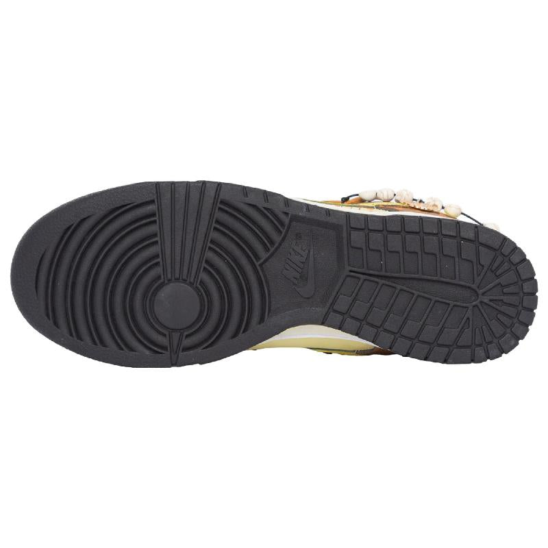 [Custom Halloween Pumpkin]  Dunk Skateboarding Shoes Women's Low-top Brown/yellow