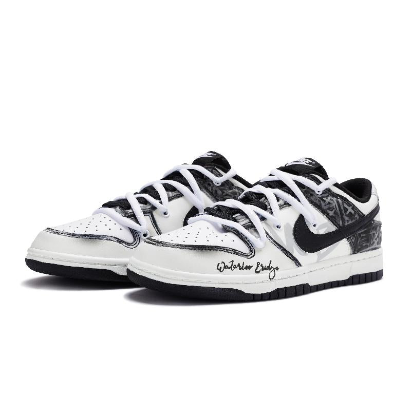 [Custom Female version of the "Soul Broken Blue Bridge"]  Dunk Skateboarding Shoes Women's