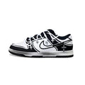[Custom 2D cross-shaped female S-BOX]  Dunk Skateboarding Shoes Women's Low-top Black/white