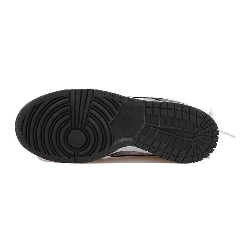 [Custom Cool black smudged female S-BOX]  Dunk Skateboarding Shoes Women's Low-top Black/white