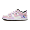 [Custom Shi Huai Niao Nu S-BOX]  Dunk Skateboarding Shoes Women's Low-top Yellow/purple