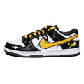 [Custom Yellow Lightning Girl]  Dunk Skateboarding Shoes Women's Low-top Black/White/Yellow