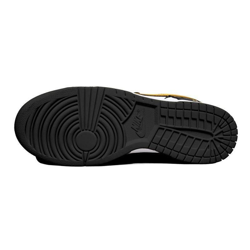 [Custom Yellow Lightning Girl]  Dunk Skateboarding Shoes Women's Low-top Black/White/Yellow
