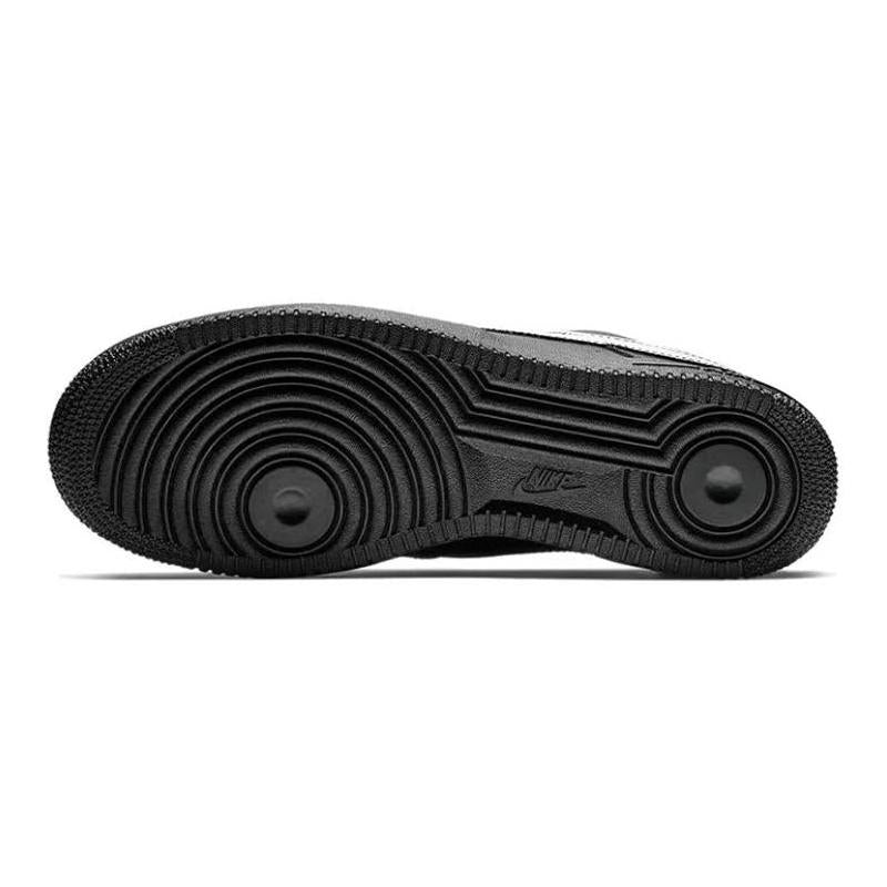 [Custom Black Wolf claws for men and women]  Air Force 1 Skateboarding Shoes Unisex Low-top Black/white
