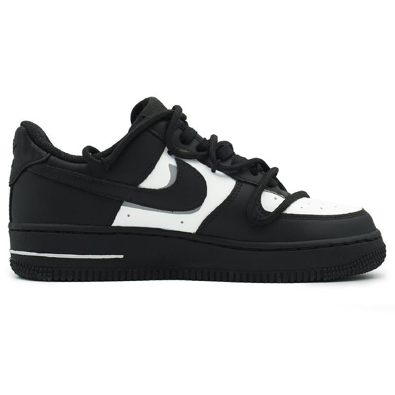 [Custom Unisex white peach bubbles]  Air Force 1 Skateboarding Shoes Unisex