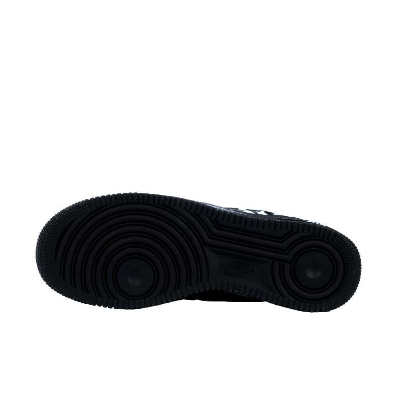 [Custom Bone hand]  Air Force 1 Skateboard Shoes Unisex Low-Top Black/White