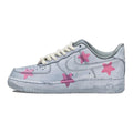 [Custom The pink star male]  Air Force 1 Skateboarding Shoes Men Low-top Pink