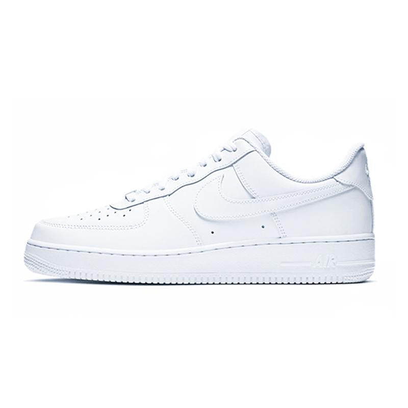 [Custom The colors are jumping, blue and yellow]  Air Force 1 Skateboarding Shoes Men Low-top White/Blue/Yellow