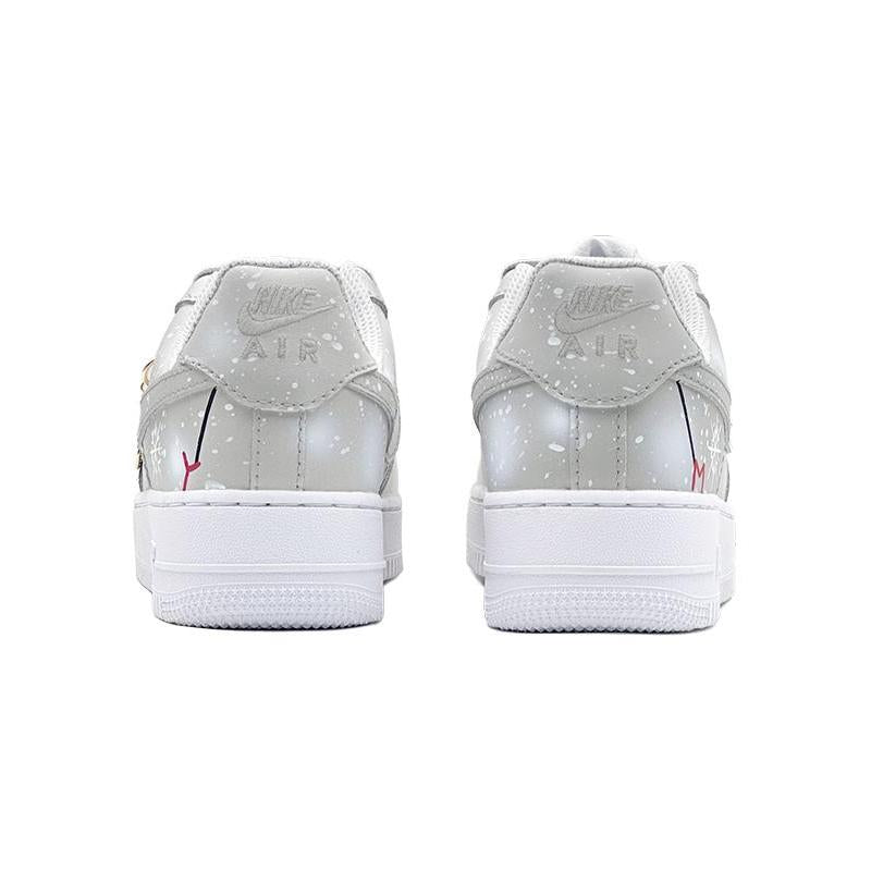[Custom Christmas Eve]  Air Force 1 Skateboarding Shoes Men Low-top White