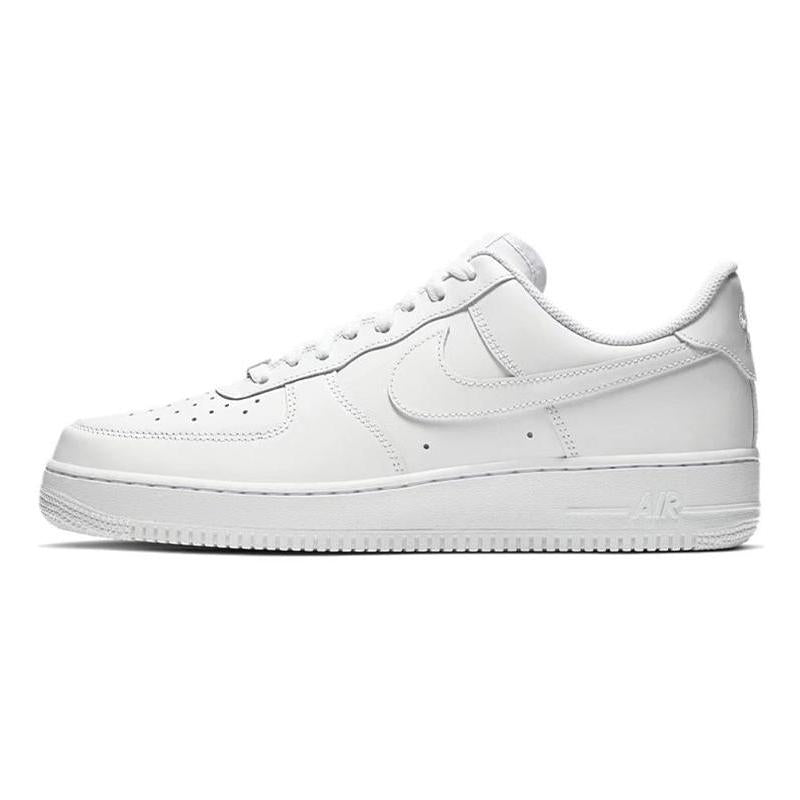 [Custom Happy Coffee dye]  Air Force 1 Skateboarding Shoes Men Low-top Beige/White