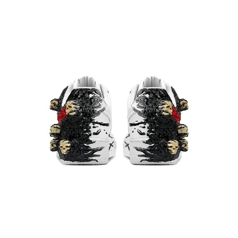 [Custom Male Cthulhu Hellmessenger Black and red]  Air Force 1 Skateboarding Shoes Men