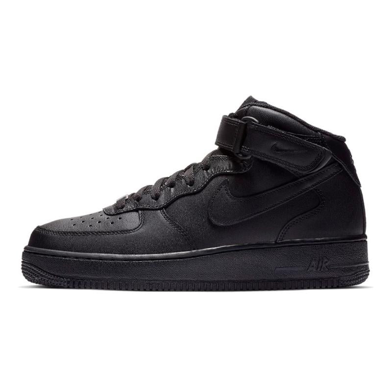 [Custom Chameleon blue Green Purple]  Air Force 1 Skateboard Shoes Unisex Mid-Top Black