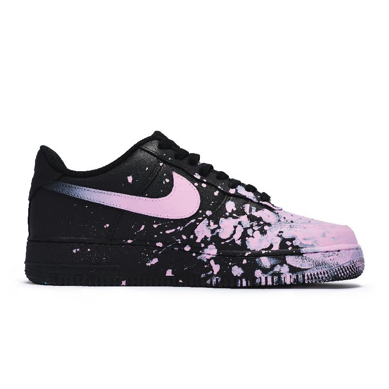 [Custom Women's crazy graffiti pink]  Air Force 1 Skateboard Shoes Women's Low-Top Pink
