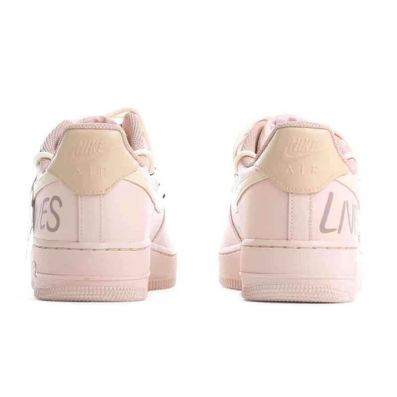 [Custom Pearl Blush]  Air Force 1 Skateboarding Shoes Women's Low-top Yellow/Brown
