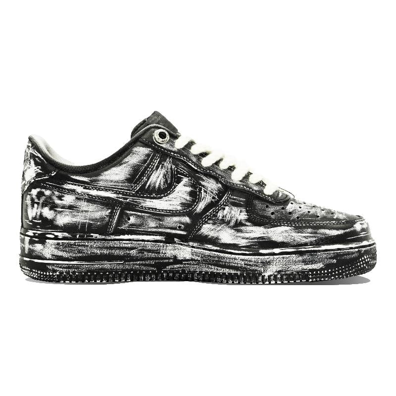 [Custom Silent film]  Air Force 1 Skateboarding Shoes Women's Low-top White