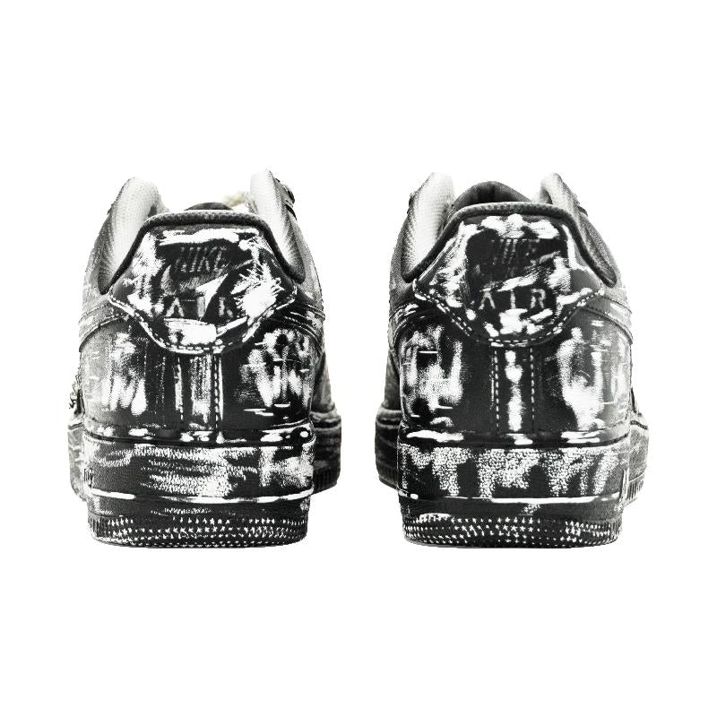 [Custom Silent film]  Air Force 1 Skateboarding Shoes Women's Low-top White