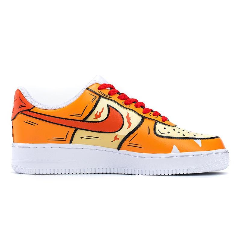 [Custom The female version of the little fire dragon is orange-yellow]  Air Force 1 Skateboarding Shoes Women's