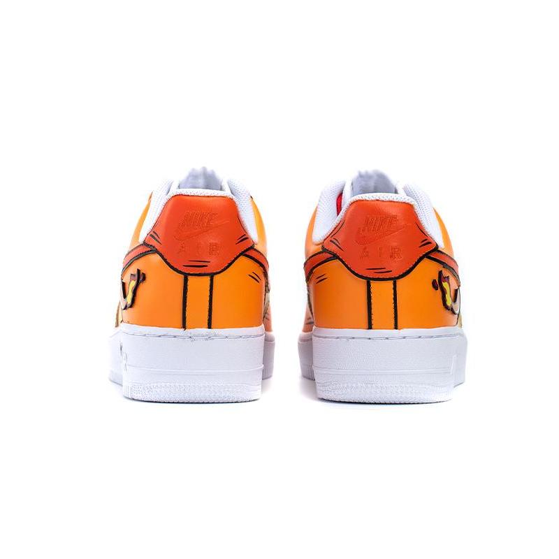 [Custom The female version of the little fire dragon is orange-yellow]  Air Force 1 Skateboarding Shoes Women's