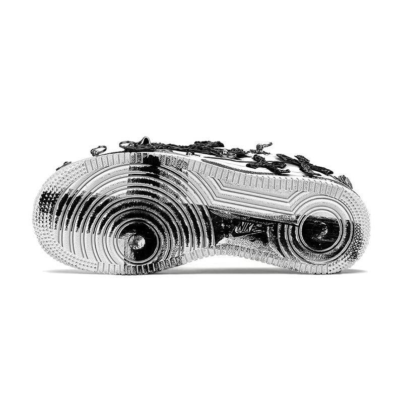 [Custom A female skull in black and white]  Air Force 1 Skateboarding Shoes Women's