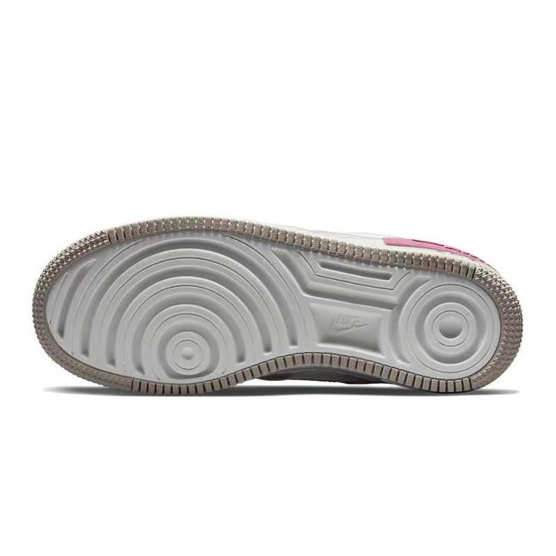 [Custom Sakura Pudding]  Air Force 1 Skateboarding Shoes Women's Low-top Beige