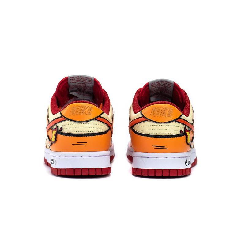 [Custom The female version of the little fire dragon is orange-yellow]  Dunk Skateboarding Shoes Women's