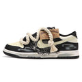 [Custom Men's denim in beige]  Dunk Skateboarding Shoes Men