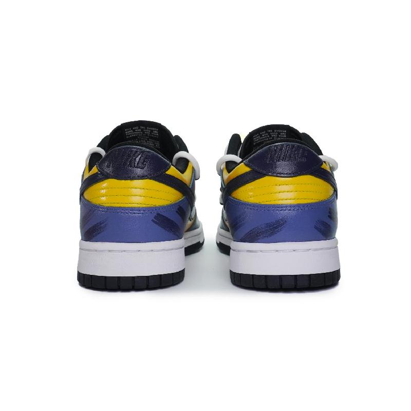 [Custom The male version of "Son of the Scorching Sun"]  Dunk Skateboarding Shoes Men Low-top Blue/yellow/orange