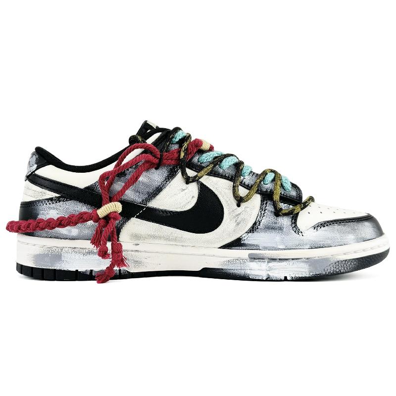 [Custom The Great Sage returns]  Dunk Skateboarding Shoes Unisex Low-top White