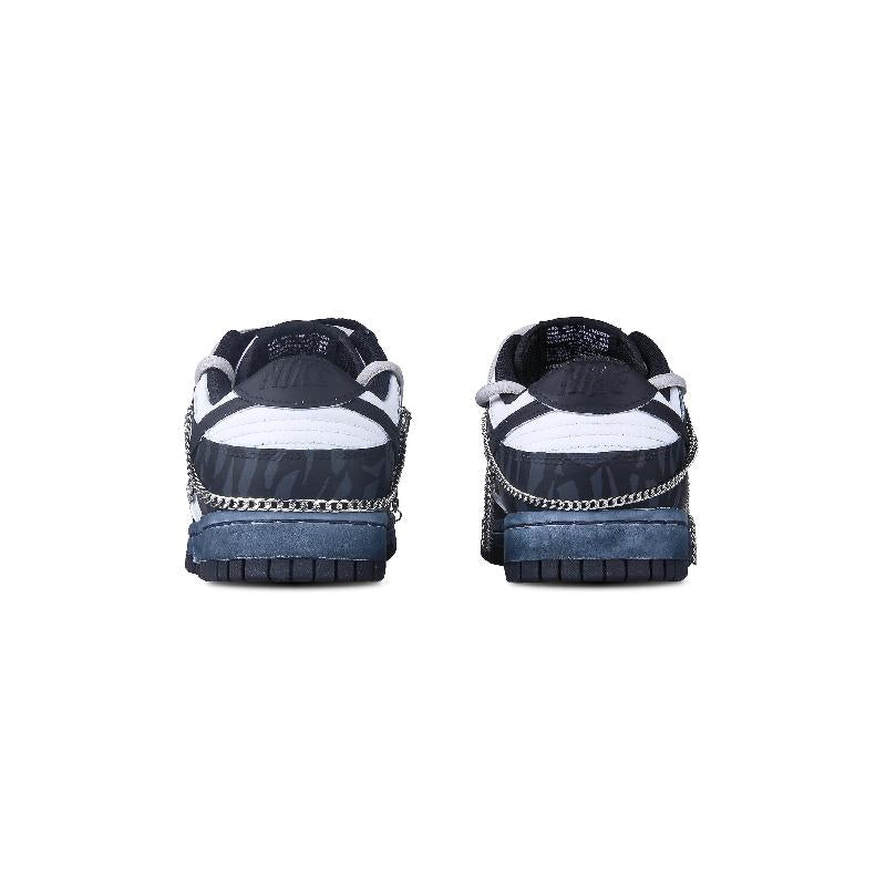 [Custom Male style: Deep and secluded jungle]  Dunk Skateboarding Shoes Men Low-top White