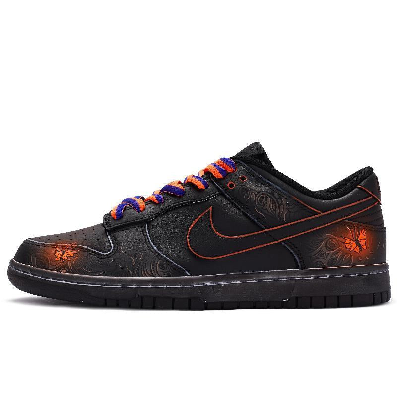 [Custom Male golden spotted butterfly]  Dunk Skateboarding Shoes Men