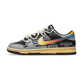 [Custom Men's style: Dazzling grey and black]  Dunk Skateboarding Shoes Men Low-top Gray