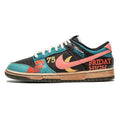 [Custom Men's graffiti in black and red]  Dunk Skateboarding Shoes Men