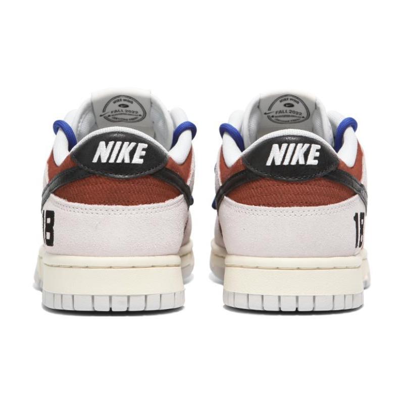 [Custom Men's red racing car]  Dunk Skateboarding Shoes Men Low-top Beige/Red