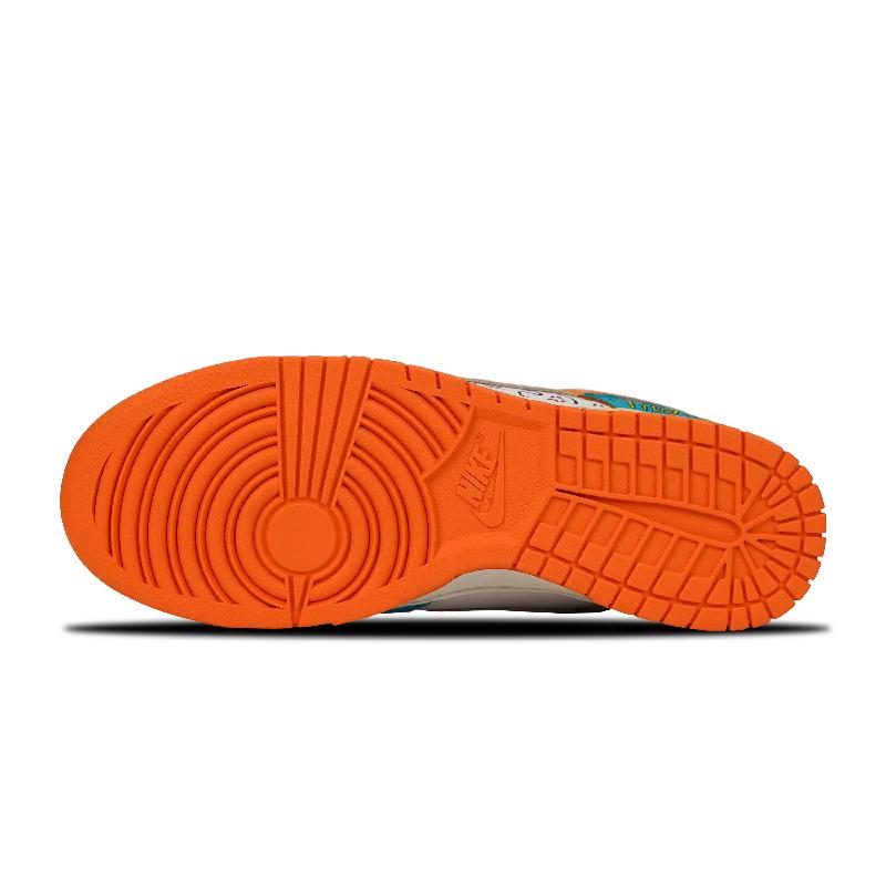 [Custom Men's color-blocking graffiti]  Dunk Skateboarding Shoes Men