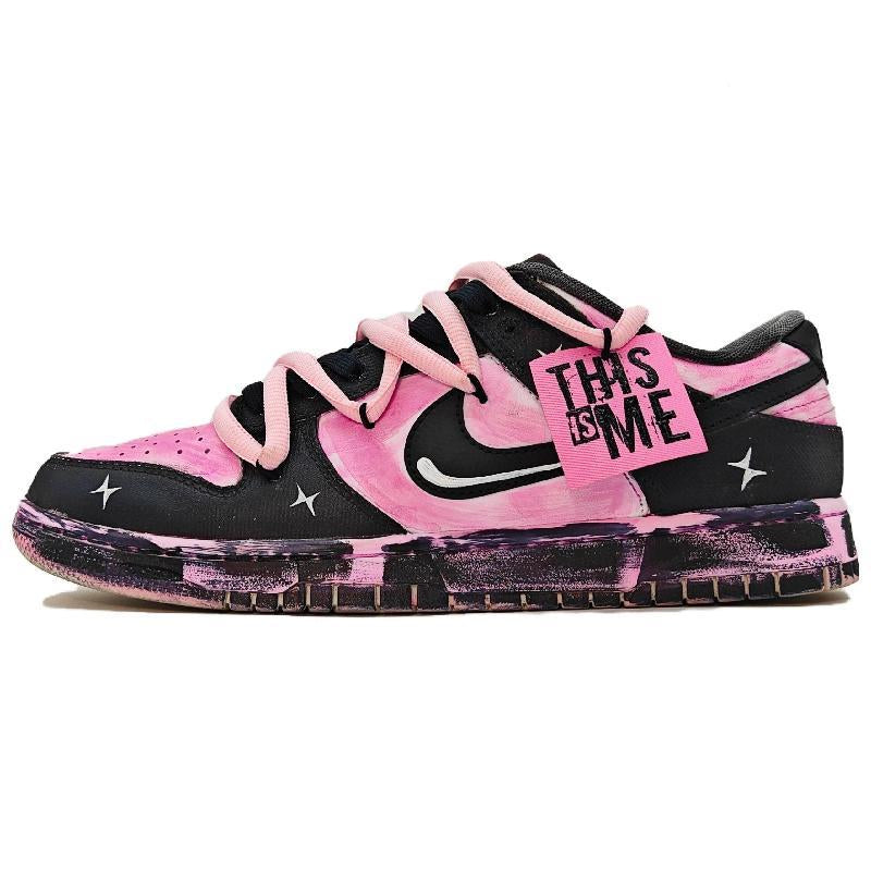[Custom team66 Midnight Blush]  Dunk Skateboarding Shoes Men