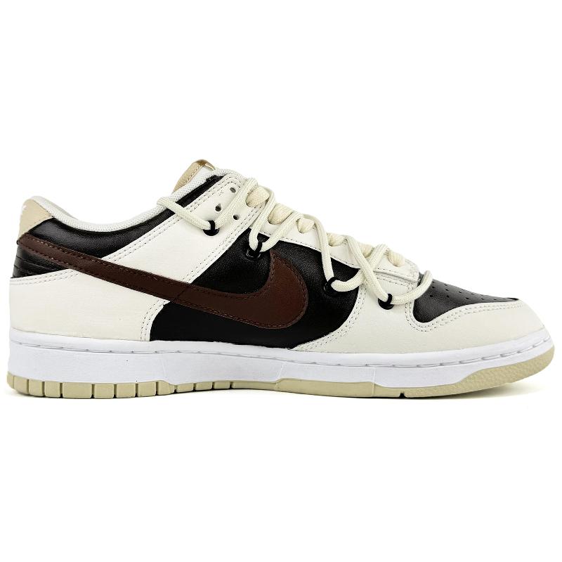 [Custom Cross]  Dunk Skateboarding Shoes Men Low-top Brown