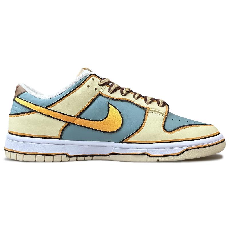 [Custom Men's Skull Coast]  Dunk Skateboarding Shoes Men