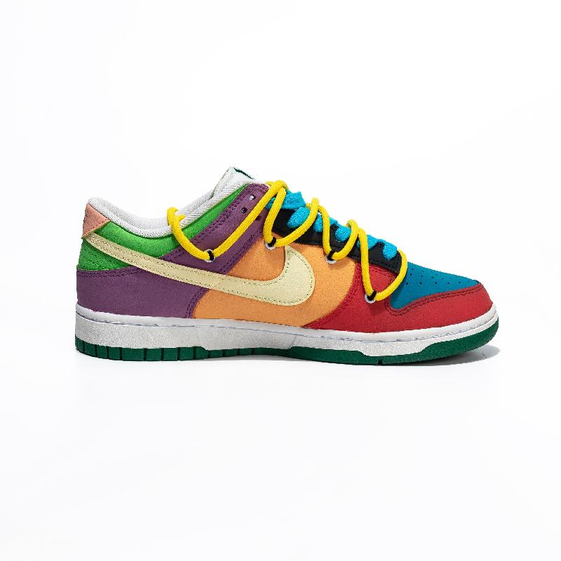 [Custom Men's Powerpuff Girls]  Dunk Skateboarding Shoes Men Low-top Red/Orange/Purple